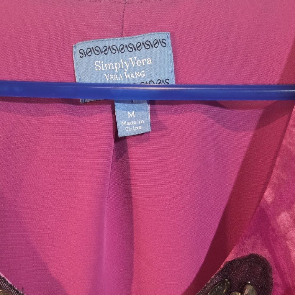 Simply Vera Vera Wang Pink With Embellished Scoop Neck - Picture 3 of 7